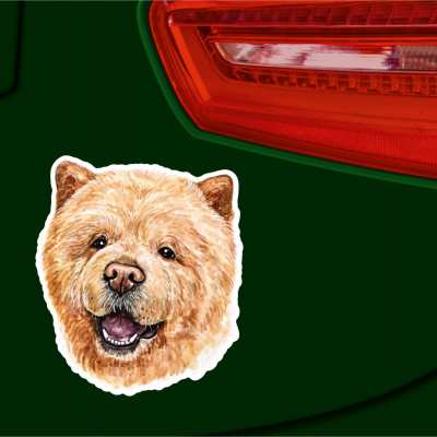 Happy Chow Chow Aufkleber Bunt - Ansicht 2
