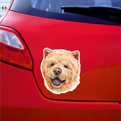 Happy Chow Chow Aufkleber Bunt - Ansicht 3