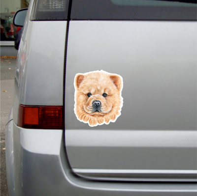 Ser Chow Chow Aufkleber Bunt - Ansicht 3