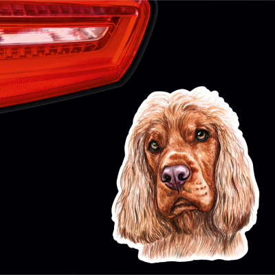 Englischer Cocker Spaniel Aufkleber Bunt - Ansicht 2