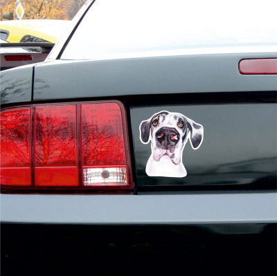 Deutsche Dogge Aufkleber Bunt - Ansicht 3