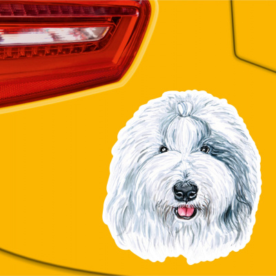Bobtail Aufkleber Bunt - Ansicht 2