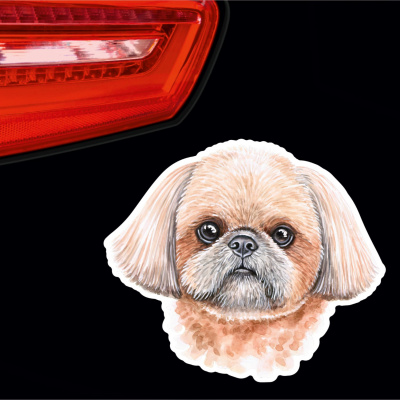 Shih Tzu Aufkleber Bunt - Ansicht 2