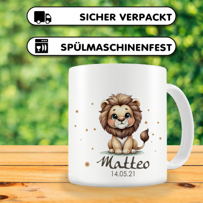 Tasse mit Kleiner Lwe als Motiv - Ansicht 3