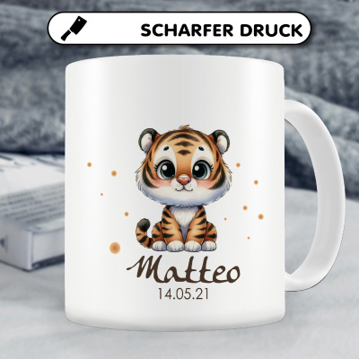 Tasse mit Kleiner Tiger als Motiv - Ansicht 4