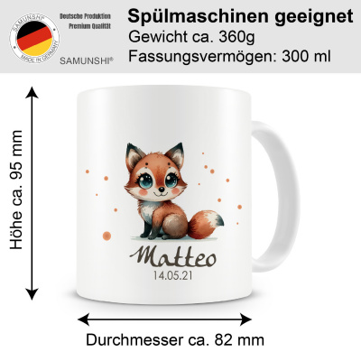 Tasse mit Süßer Fuchs als Motiv - Ansicht 2