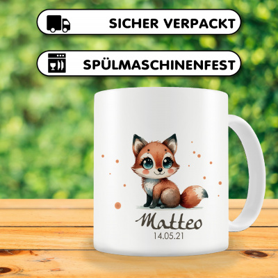 Tasse mit Süßer Fuchs als Motiv - Ansicht 3