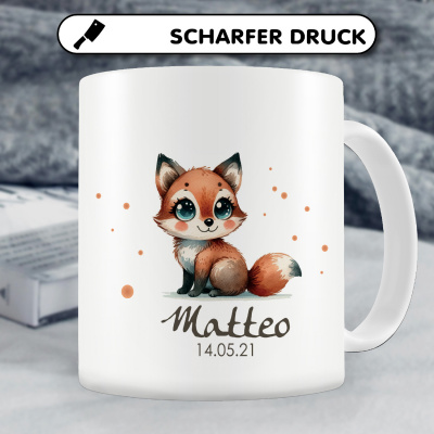 Tasse mit Süßer Fuchs als Motiv - Ansicht 4