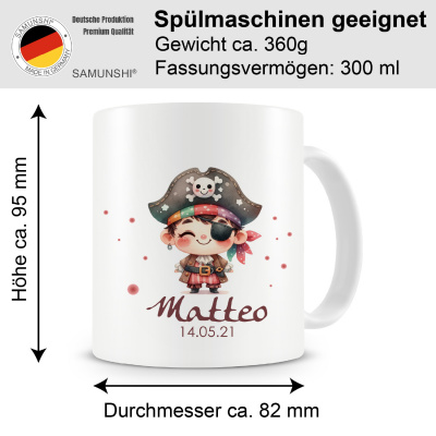 Tasse mit Kleiner Pirat als Motiv - Ansicht 2