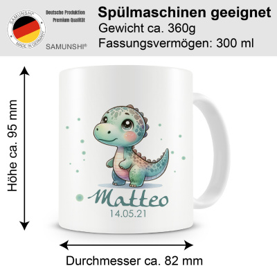 Tasse mit Ser Dino als Motiv - Ansicht 2