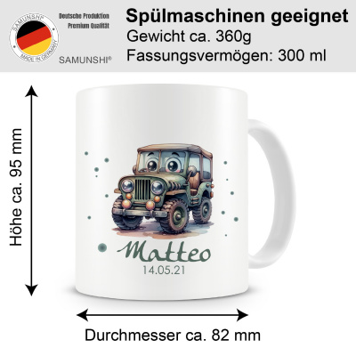 Tasse mit Ser Jeep als Motiv - Ansicht 2