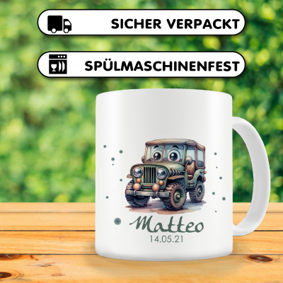Tasse mit Ser Jeep als Motiv - Ansicht 3
