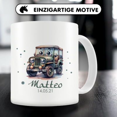Tasse mit Ser Jeep als Motiv - Ansicht 5