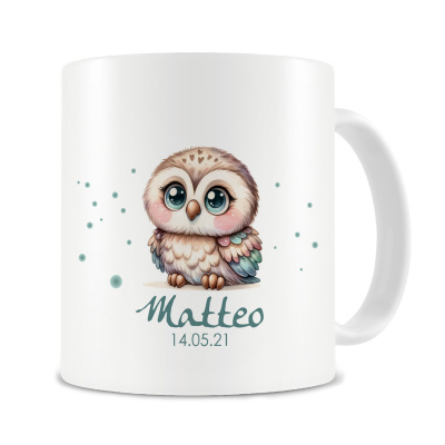 Tasse mit Baby Eule als Motiv