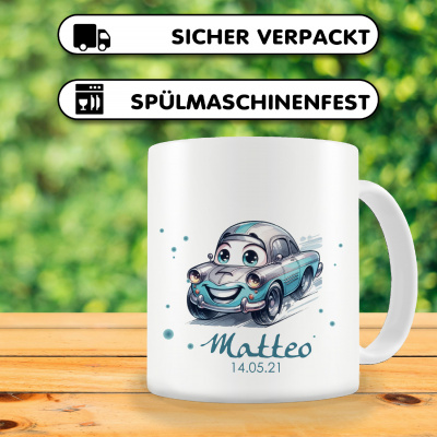 Tasse mit Ses Auto als Motiv - Ansicht 3