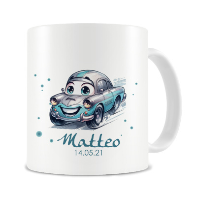Tasse mit Ses Auto als Motiv