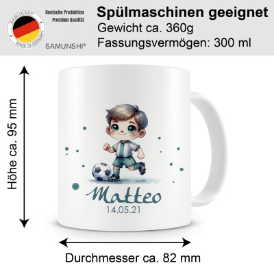 Tasse mit Ser Fussballer als Motiv - Ansicht 2