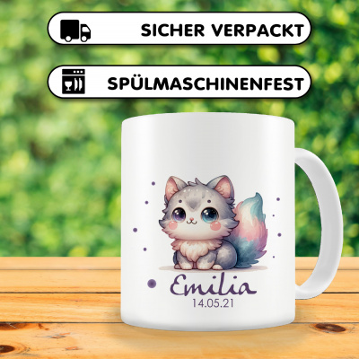 Tasse mit Se Katze als Motiv - Ansicht 3