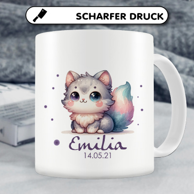 Tasse mit Se Katze als Motiv - Ansicht 4