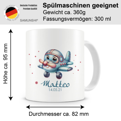Tasse mit Kleines Flugzeug als Motiv - Ansicht 2