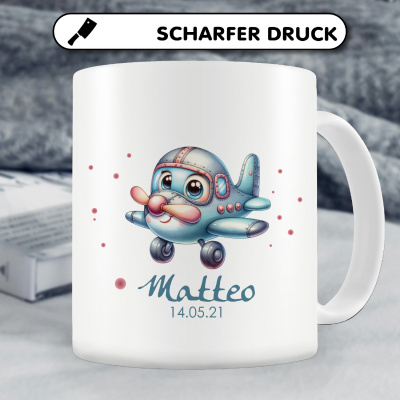 Tasse mit Kleines Flugzeug als Motiv - Ansicht 4