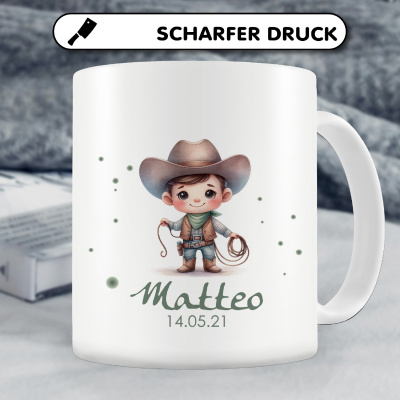 Tasse mit Kleiner Cowboy als Motiv - Ansicht 4