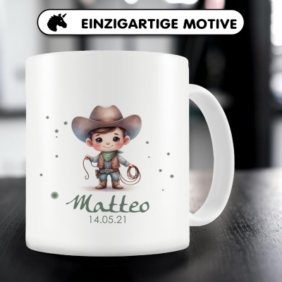 Tasse mit Kleiner Cowboy als Motiv - Ansicht 5