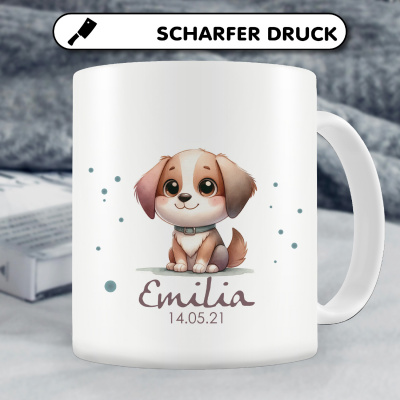 Tasse mit Ser Hunde Welpe als Motiv - Ansicht 4
