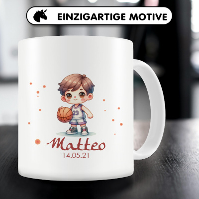 Tasse mit Kleiner Basketballer als Motiv - Ansicht 5