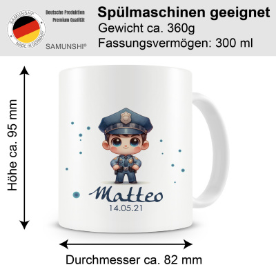 Tasse mit Kleiner Polizist als Motiv - Ansicht 2