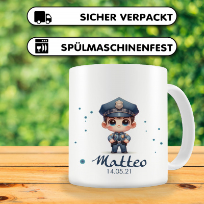 Tasse mit Kleiner Polizist als Motiv - Ansicht 3
