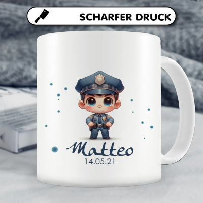 Tasse mit Kleiner Polizist als Motiv - Ansicht 4