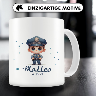 Tasse mit Kleiner Polizist als Motiv - Ansicht 5