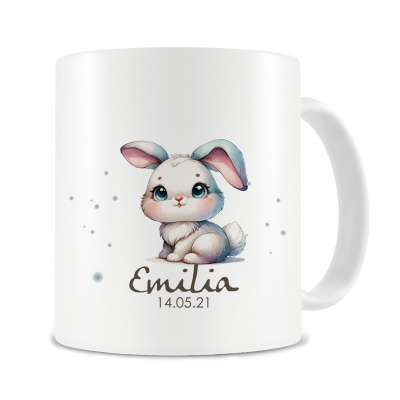 Tasse mit Baby Hase als Motiv