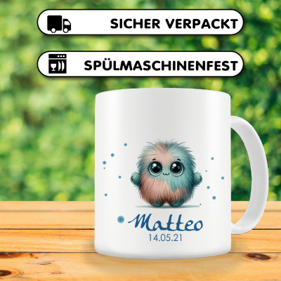 Tasse mit Kleines Monster als Motiv - Ansicht 3