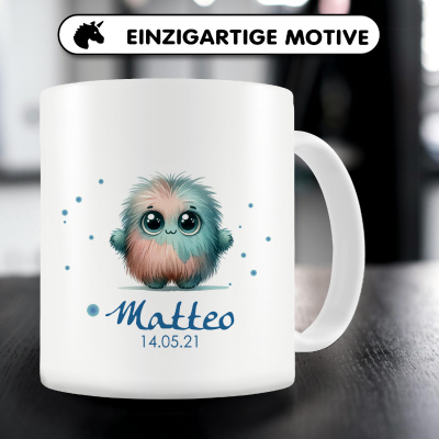Tasse mit Kleines Monster als Motiv - Ansicht 5