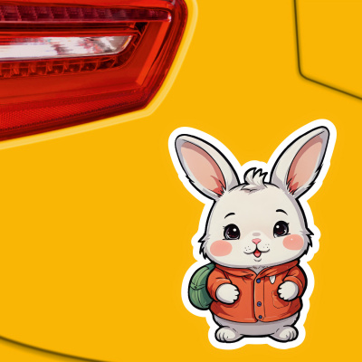 Ser Hase Aufkleber Cartoon - Ansicht 3