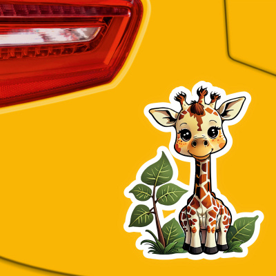 Se Giraffe  Aufkleber Cartoon Aufkleber