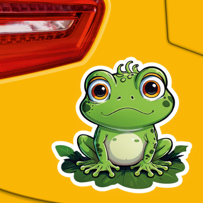 Ser Frosch  Aufkleber Cartoon - Ansicht 3