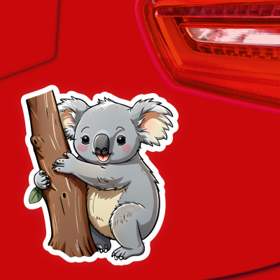 Kleiner Koala  Aufkleber Cartoon - Ansicht 3