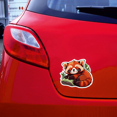 Roter Panda Aufkleber Cartoon - Ansicht 2