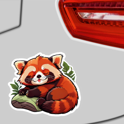 Roter Panda Aufkleber Cartoon - Ansicht 3