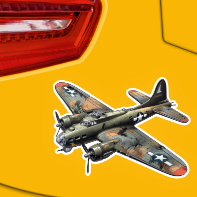 Militr Flugzeug Kampfflugzeug Aufkleber Cartoon - Ansicht 3