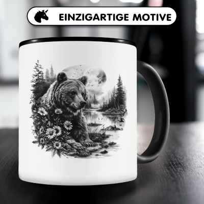 Tasse mit dem Motiv Br im Wald - Ansicht 3