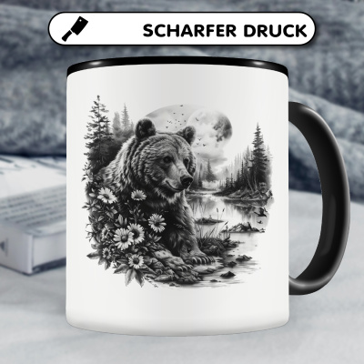 Tasse mit dem Motiv Br im Wald - Ansicht 5