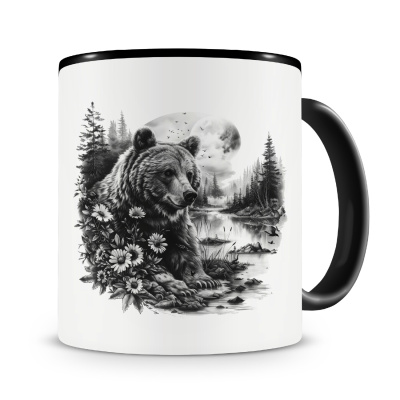 Tasse mit dem Motiv Br im Wald