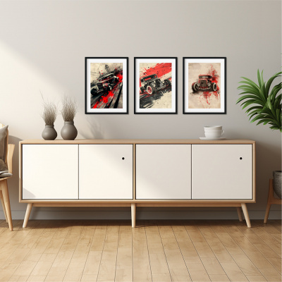Kunstdruck mit dem Motiv Hotrod 1930 Retro Motiven - Ansicht 3