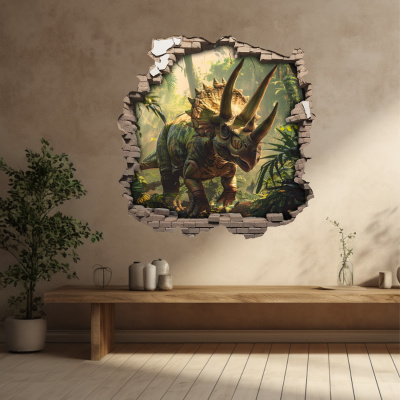 Buntes Wandtattoo 