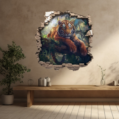 Buntes Wandtattoo 