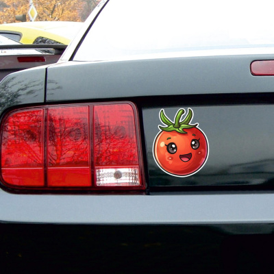 Se Kawaii Tomate Aufkleber Cartoon - Ansicht 2